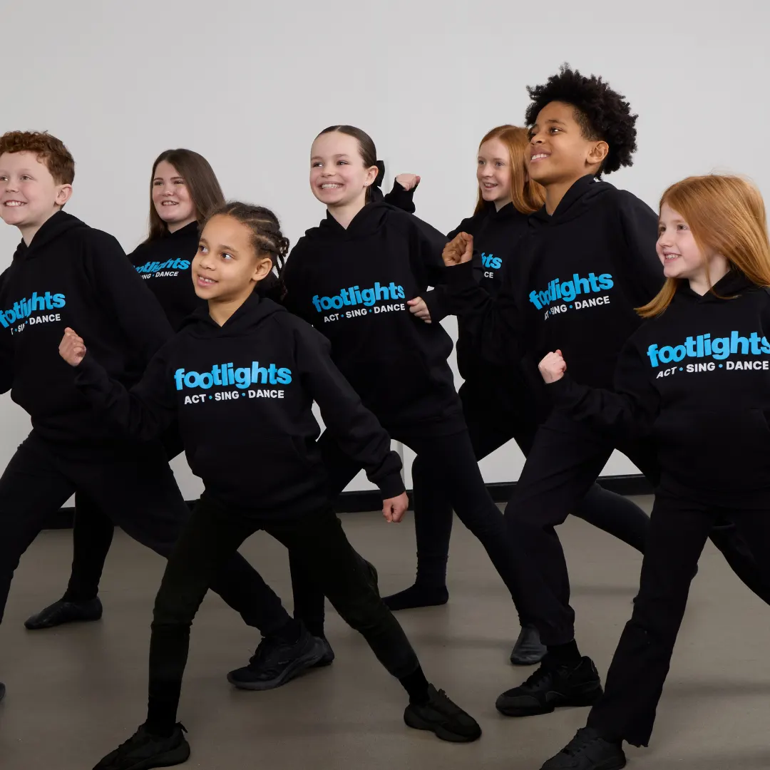 Footlights students taking part in a dance clas